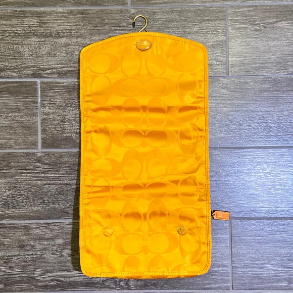 Hanging Marigold Signature C Satin Toiletry Bag - Picture 3 of 4